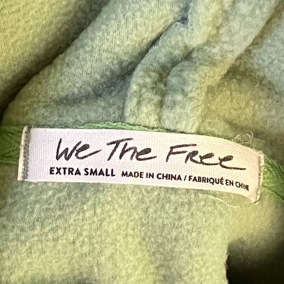 NWT - Free People Elk Mountain Pull Over Green Finch XS - Picture 9 of 10